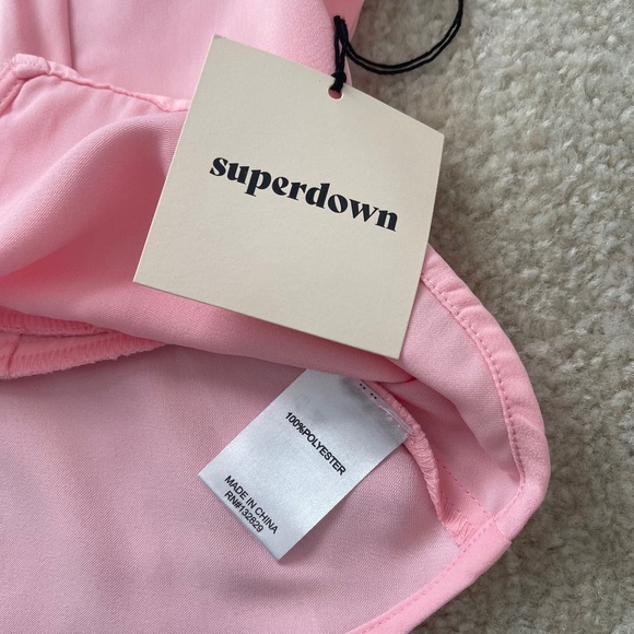 Revolve / Superdown Ciara Tie-Front Blouse - Picture 5 of 6